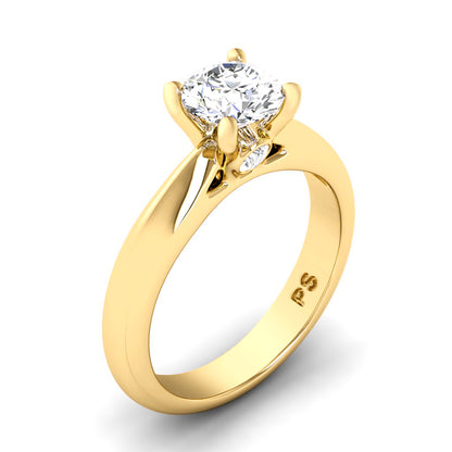 0.60-3.10 CT Round Cut Lab Grown Diamonds - Engagement Ring