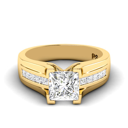 0.85-3.35 CT Princess Cut Lab Grown Diamonds - Engagement Ring