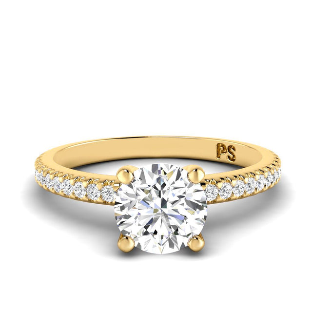 0.55-1.70 CT Round Cut Natural Diamonds - Engagement Ring