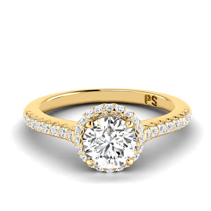 0.80-3.30 CT Round Cut Lab Grown Diamonds - Engagement Ring