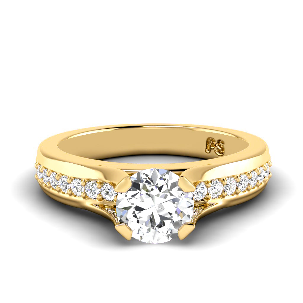 0.60-1.75 CT Round Cut Diamonds - Engagement Ring