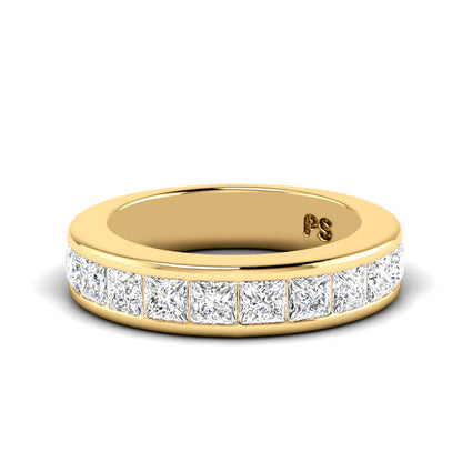 0.80 CT Princess Cut Diamonds - Wedding Band