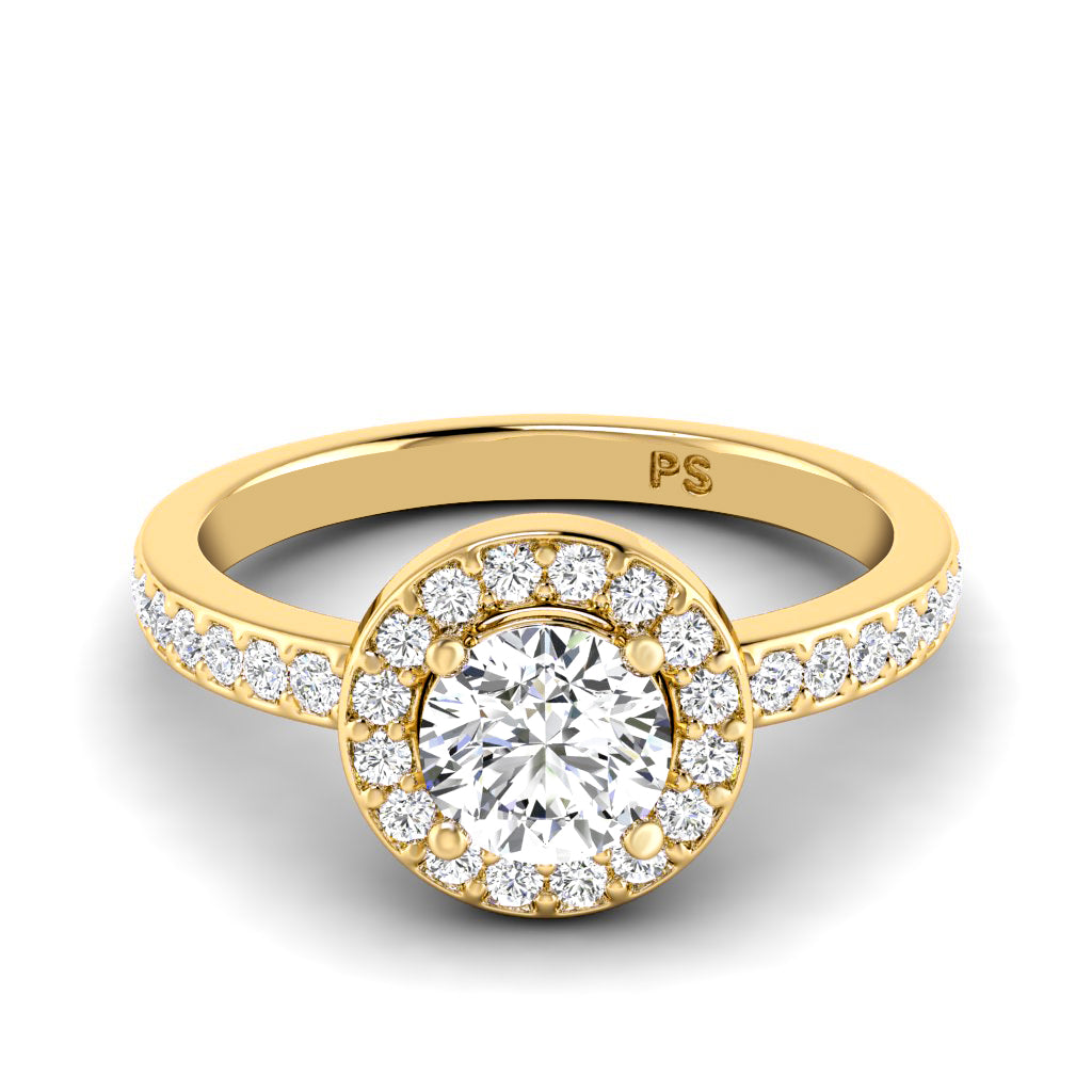 0.75-1.90 CT Round Cut Diamonds - Engagement Ring