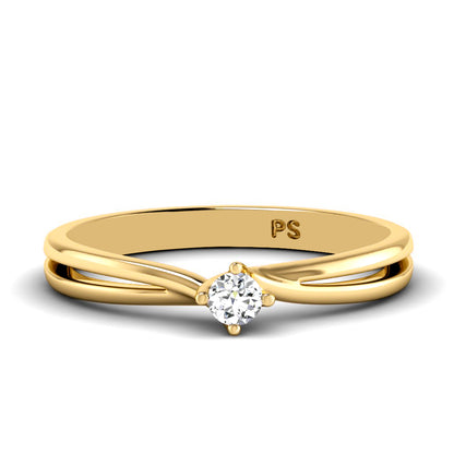 0.35-1.50 CT Round Cut Diamonds - Solitaire Ring