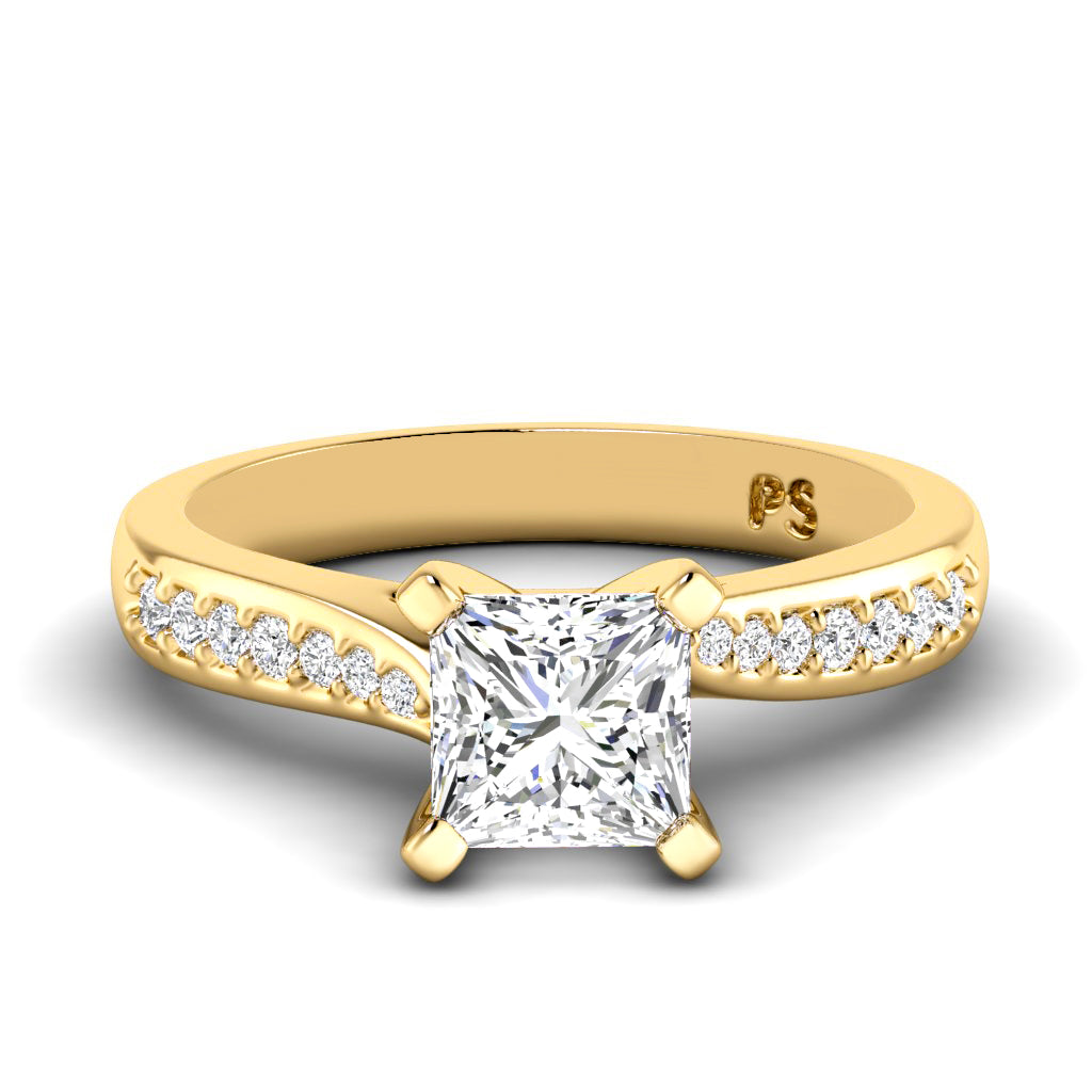 0.50-1.65 CT Round &amp; Princess Cut Diamonds - Engagement Ring