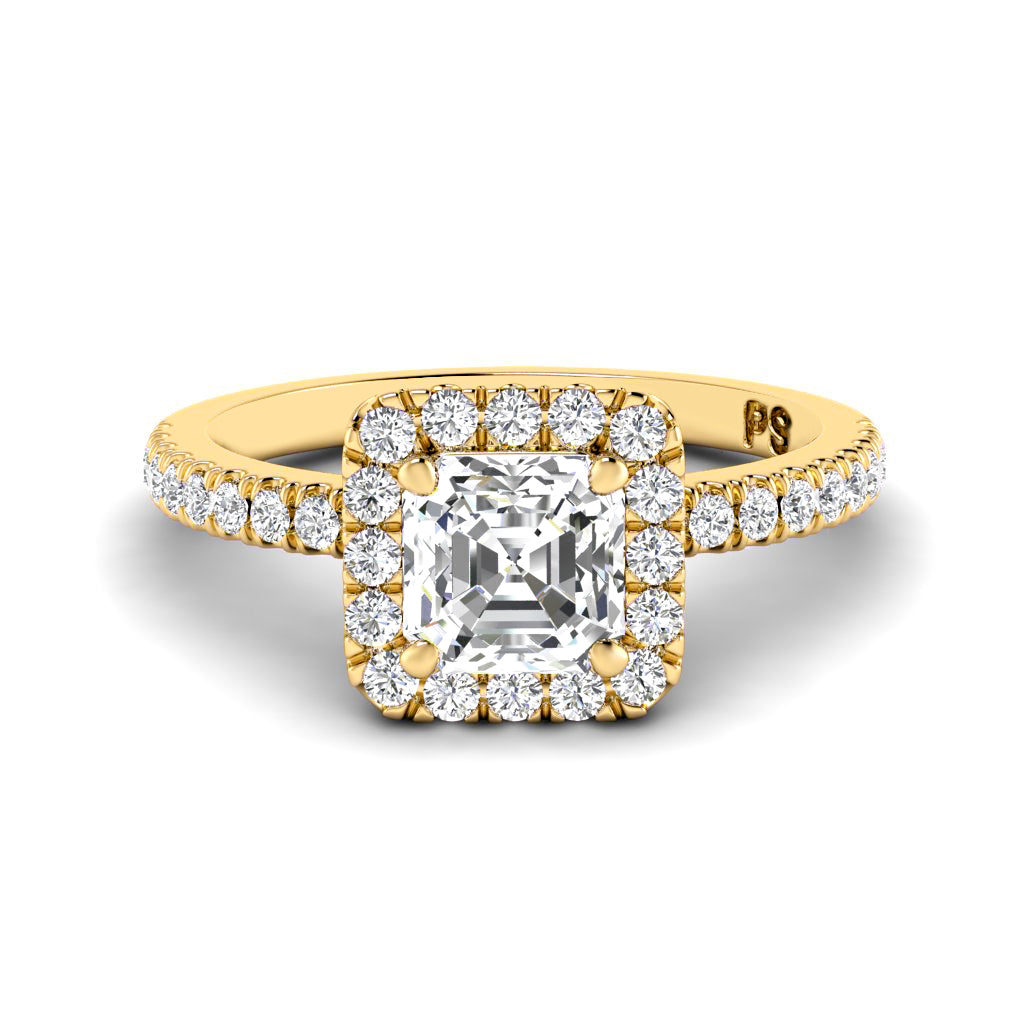 0.80-1.95 CT Round &amp; Ascher Cut Diamonds - Engagement Ring