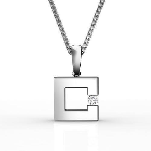 0.06 CT Round Cut Natural Diamonds - Solitaire Pendant