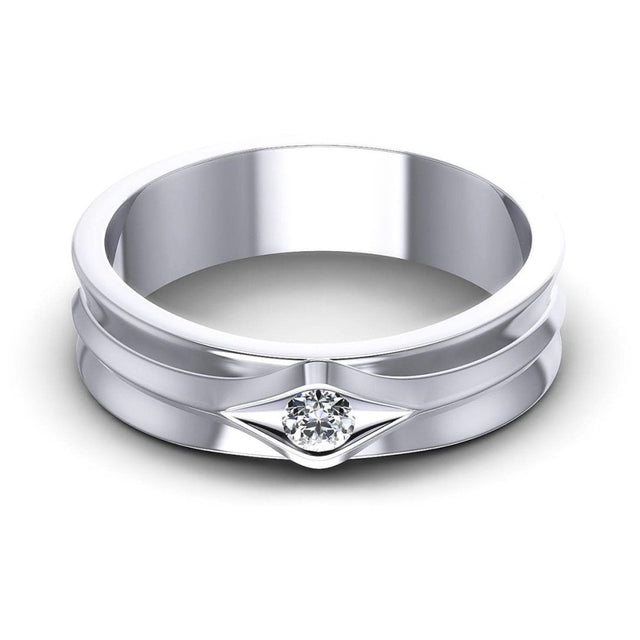 0.10 CT Round Cut Natural Diamonds - Mens Wedding Bands