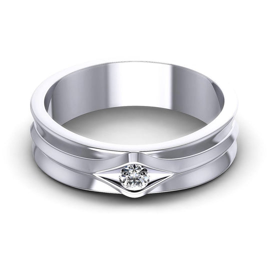 0.10 CT Round Cut Diamonds - Mens Ring