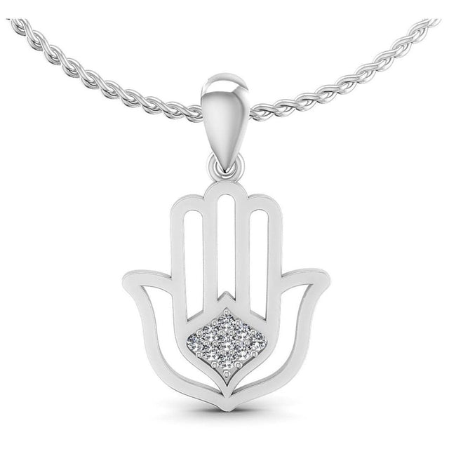 0.10 CT Round Cut Natural Diamonds - Religious Pendants