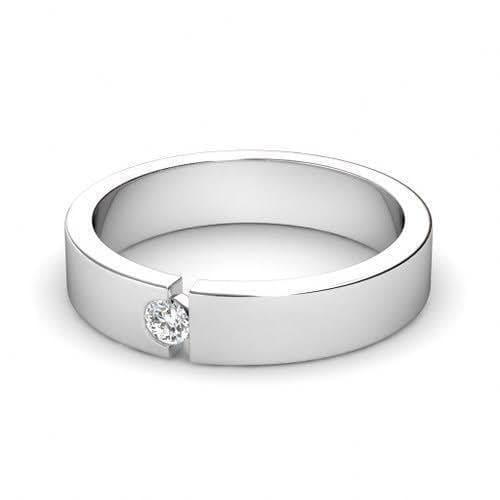 0.20 CT Round Cut Diamonds - Mens Wedding Band - Primestyle.com