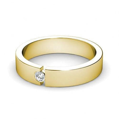 0.20 CT Round Cut Diamonds - Mens Wedding Band - Primestyle.com