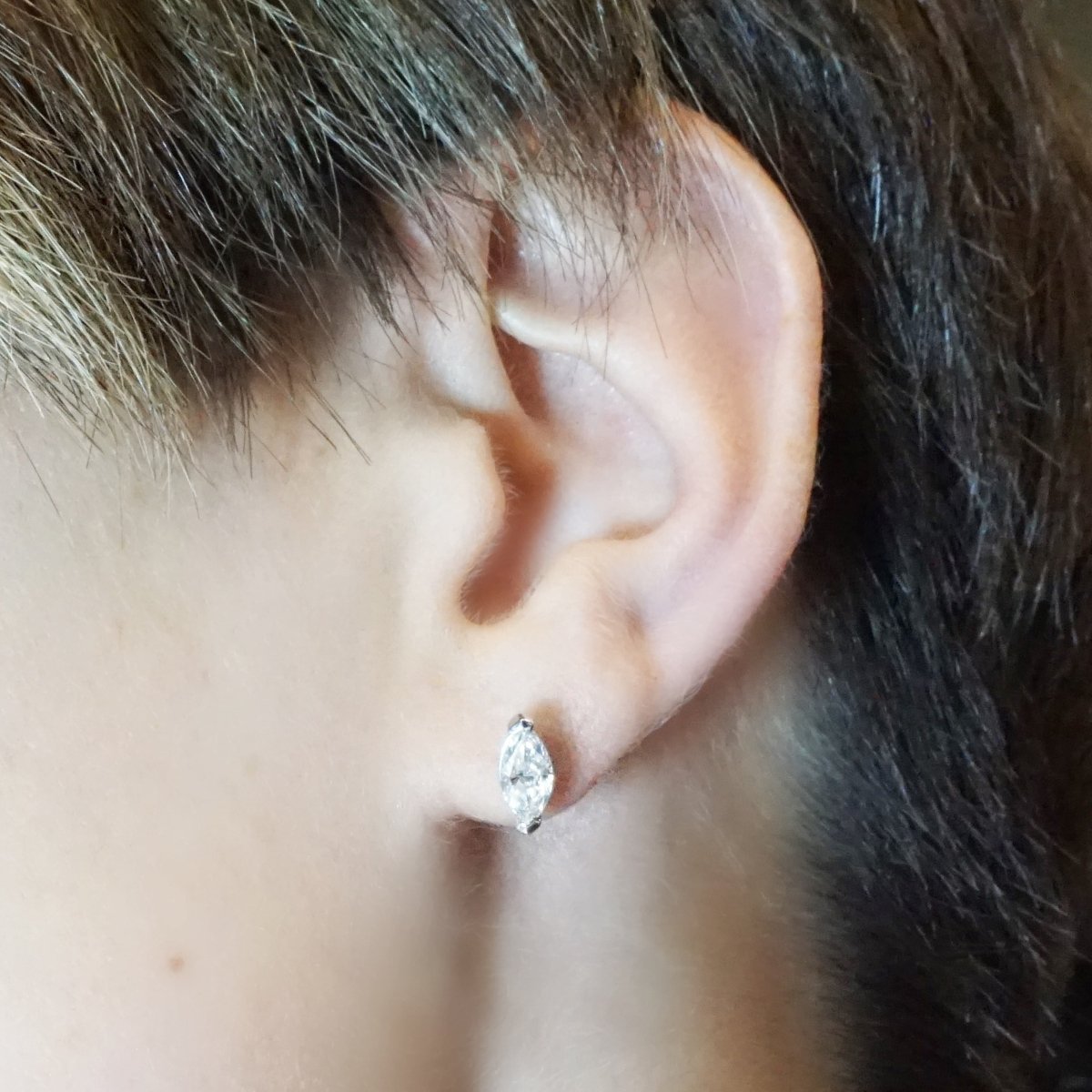 0.25-2.00 CT Marquise Cut Diamonds - Stud Earrings - Primestyle.com