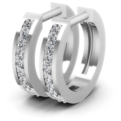 0.25 CT Round Cut Diamonds - Diamond Earrings - Primestyle.com