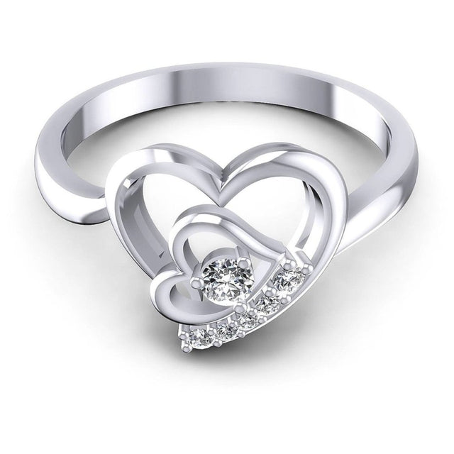0.25 CT Round Cut Natural Diamonds - Fashion Rings