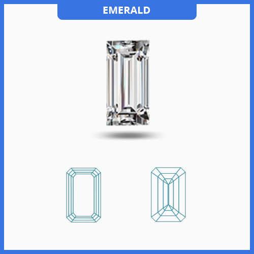 0.25CT J-K/VS2-SI1 Emerald Cut Diamond MDL#D9280-2 - Primestyle.com