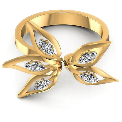 0.30 CT Marquise Cut Diamonds - Fashion Ring - Primestyle.com