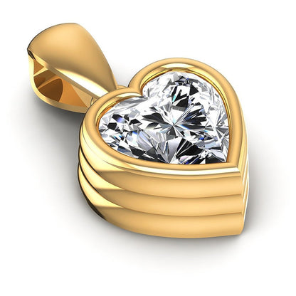 0.35-1.00 CT Heart Cut Diamonds - Solitaire Pendant - Primestyle.com