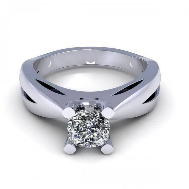 0.35-1.50 CT Cushion Cut Natural Diamonds - Solitaire Rings