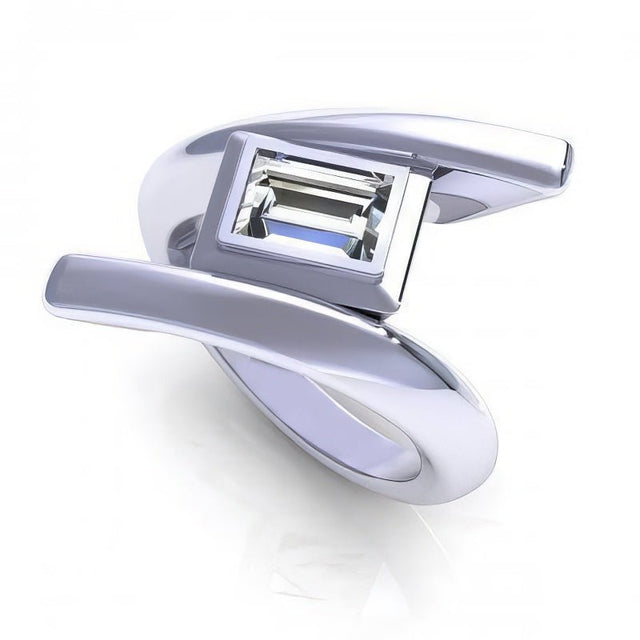 0.35-1.50 CT Emerald Cut Natural Diamonds - Solitaire Rings