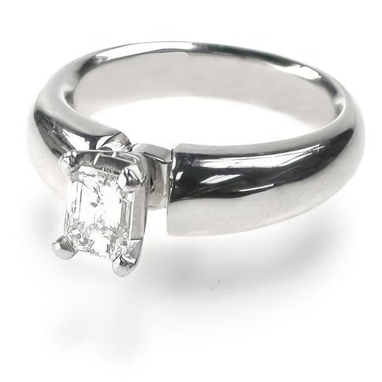 0.35-1.50 CT Emerald Cut Diamonds - Solitaire Ring