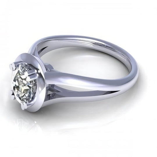 0.35-1.50 CT Oval Cut Diamonds - Solitaire Ring