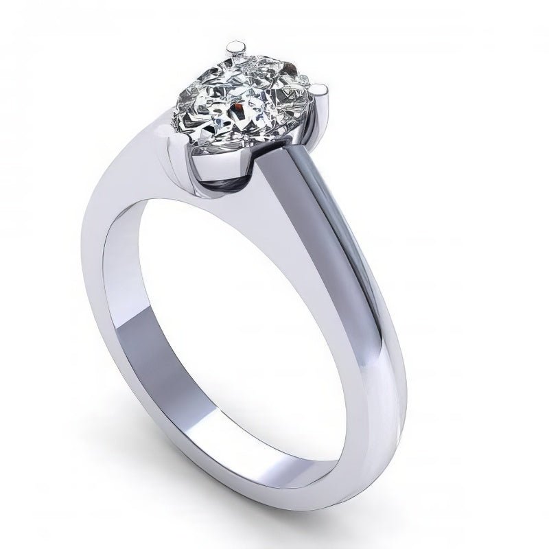 0.35-1.50 CT Pear Cut Diamonds - Solitaire Ring - Primestyle.com