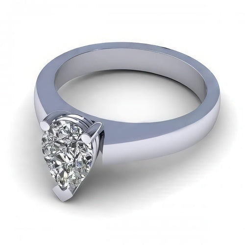 0.35-1.50 CT Pear Cut Diamonds - Solitaire Ring - Primestyle.com