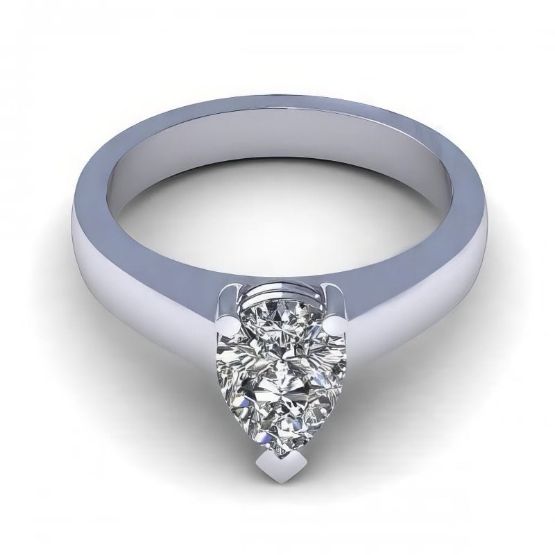 0.35-1.50 CT Pear Cut Diamonds - Solitaire Ring - Primestyle.com