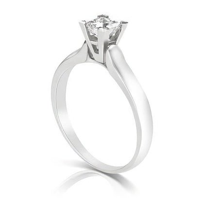 0.35-1.50 CT Princess Cut Diamonds - Solitaire Ring - Primestyle.com