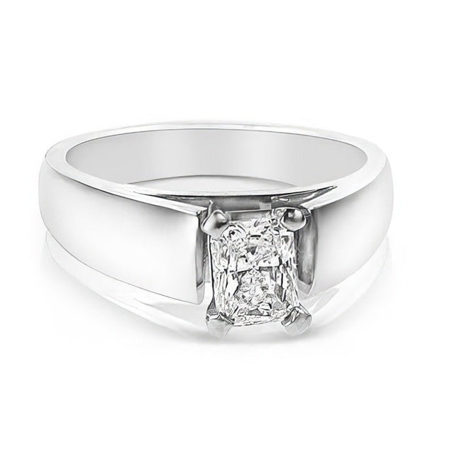 0.35-1.50 CT Radiant Cut Natural Diamonds - Solitaire Rings