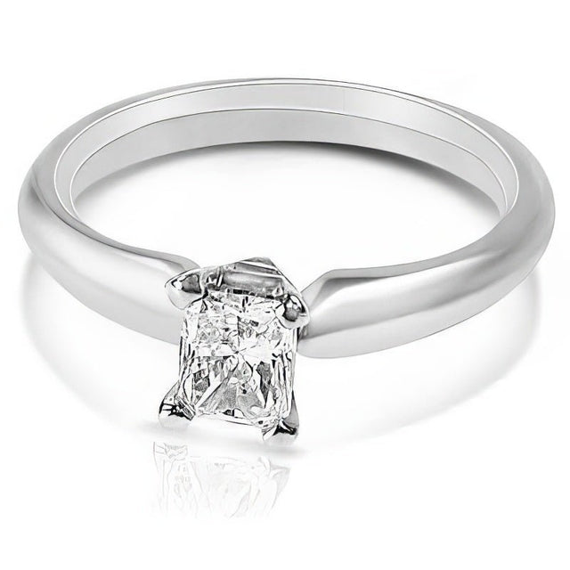 0.35-1.50 CT Radiant Cut Natural Diamonds - Solitaire Rings