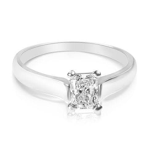 0.35-1.50 CT Radiant Cut Natural Diamonds - Solitaire Rings