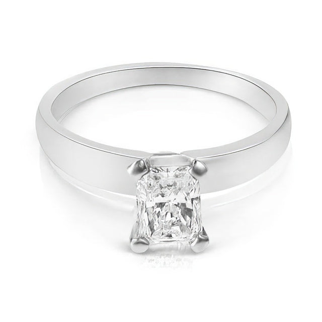 0.35-1.50 CT Radiant Cut Natural Diamonds - Solitaire Rings