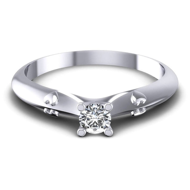 0.35-1.50 CT Round Cut Natural Diamonds - Solitaire Rings