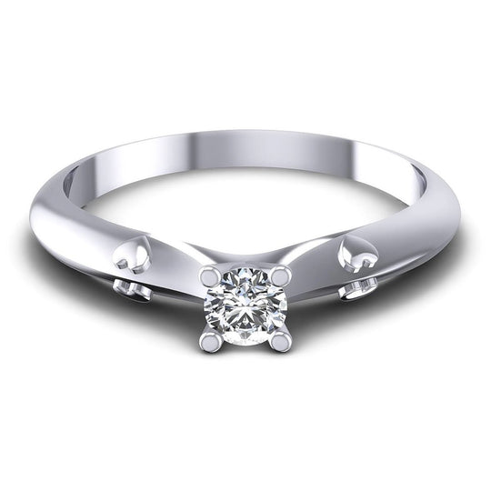 0.35-1.50 CT Round Cut Diamonds - Solitaire Ring