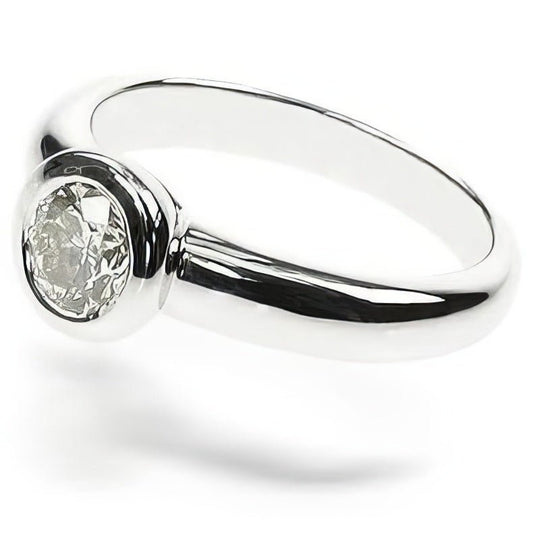 0.35-1.50 CT Round Cut Diamonds - Solitaire Ring