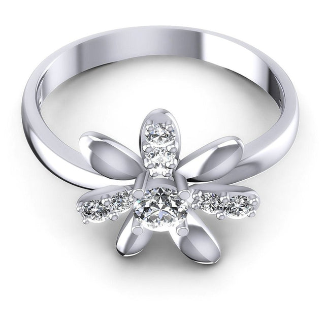 0.35 CT Round Cut Natural Diamonds - Fashion Rings