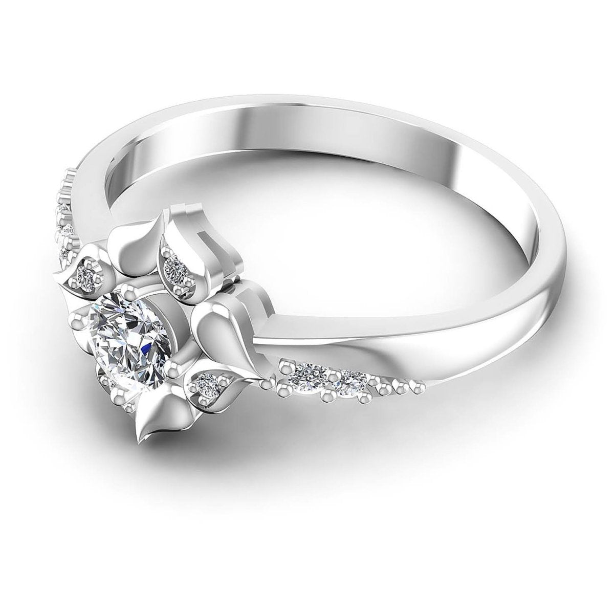 0.40 CT Round Cut Diamonds - Fashion Ring - Primestyle.com