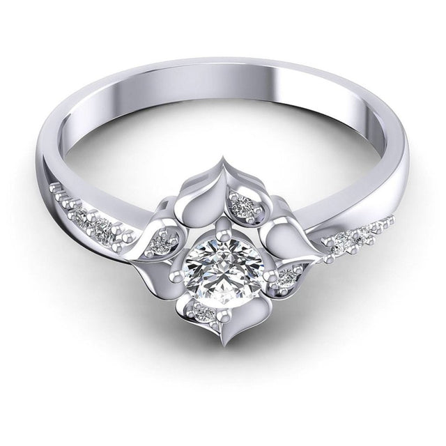 0.40 CT Round Cut Natural Diamonds - Fashion Rings