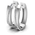 0.40 CT Round Cut Diamonds - Hoop & Drop Earrings - Primestyle.com