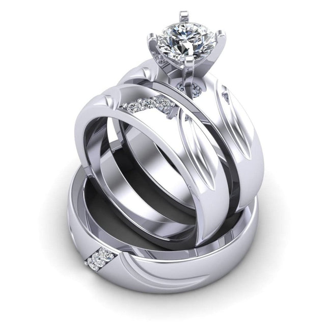 0.41-1.56 CT Round Cut Natural Diamonds - Trio Rings