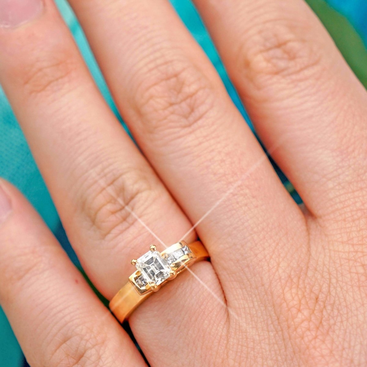 0.45-1.60 CT Princess &amp; Emerald Cut Diamonds - Engagement Ring - Primestyle.com