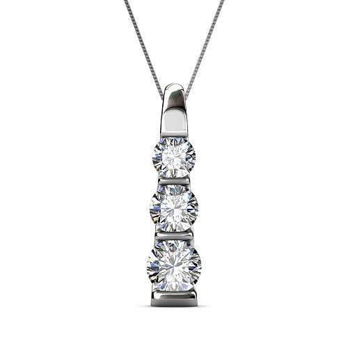 0.45 CT Round Cut Natural Diamonds - Diamond Pendants
