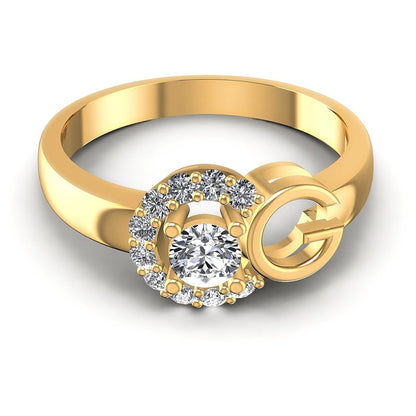 0.45 CT Round Cut Diamonds - Fashion Ring - Primestyle.com