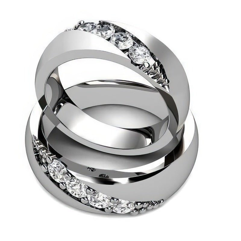 0.45 CT Round Cut Diamonds - Wedding Set - Primestyle.com