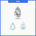 0.45CT J-K/VS2-SI1 Pear Cut Diamond MDL