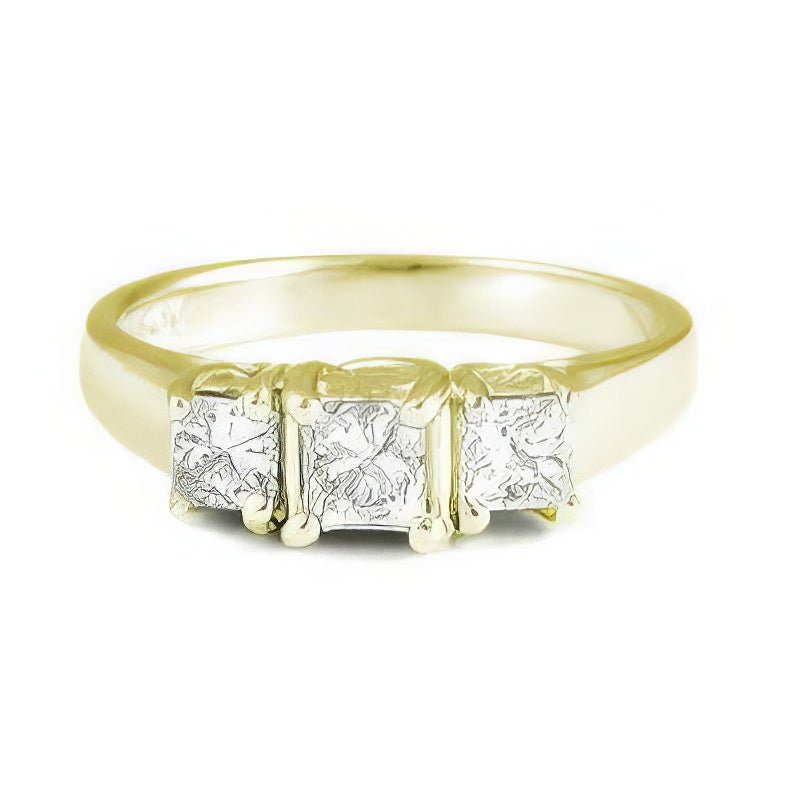 0.50-0.75 CT Princess Cut Diamonds - Three Stone Ring - Primestyle.com