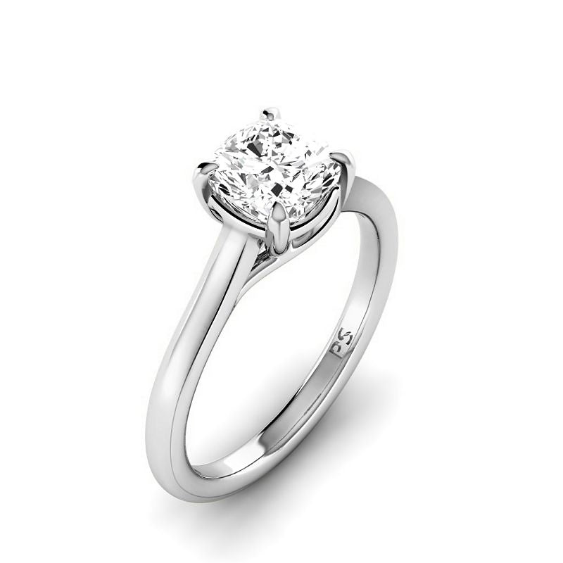 0.50-3.00 CT Cushion Cut Lab Grown Diamonds - Solitaire Ring - Primestyle.com