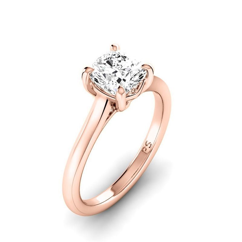 0.50-3.00 CT Cushion Cut Lab Grown Diamonds - Solitaire Ring - Primestyle.com